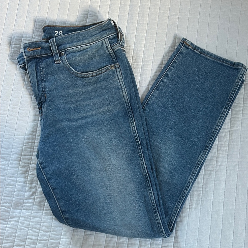 J. Crew 9” Vintage Slim Straight jeans in medium blue